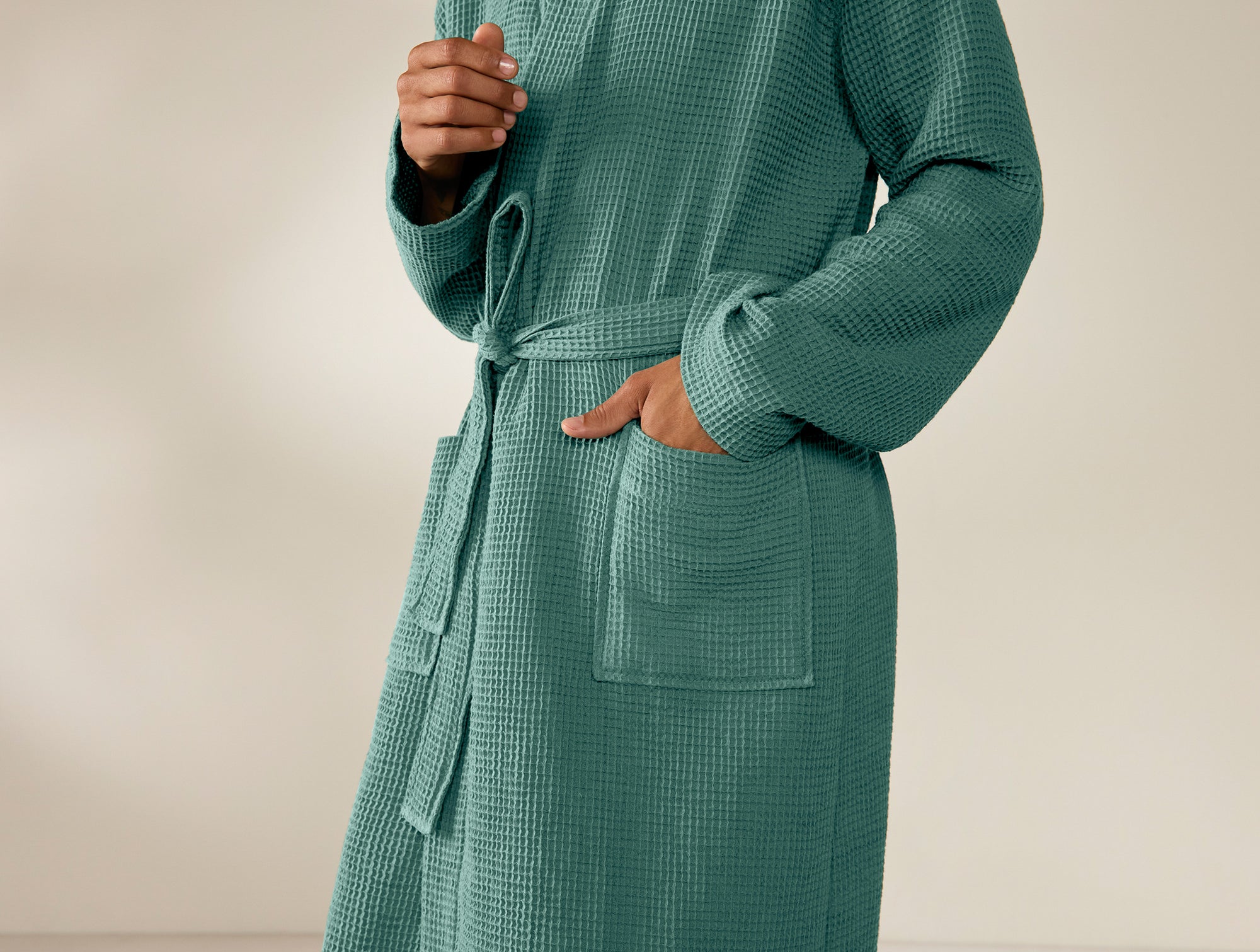 Unisex Organic Waffle Robe