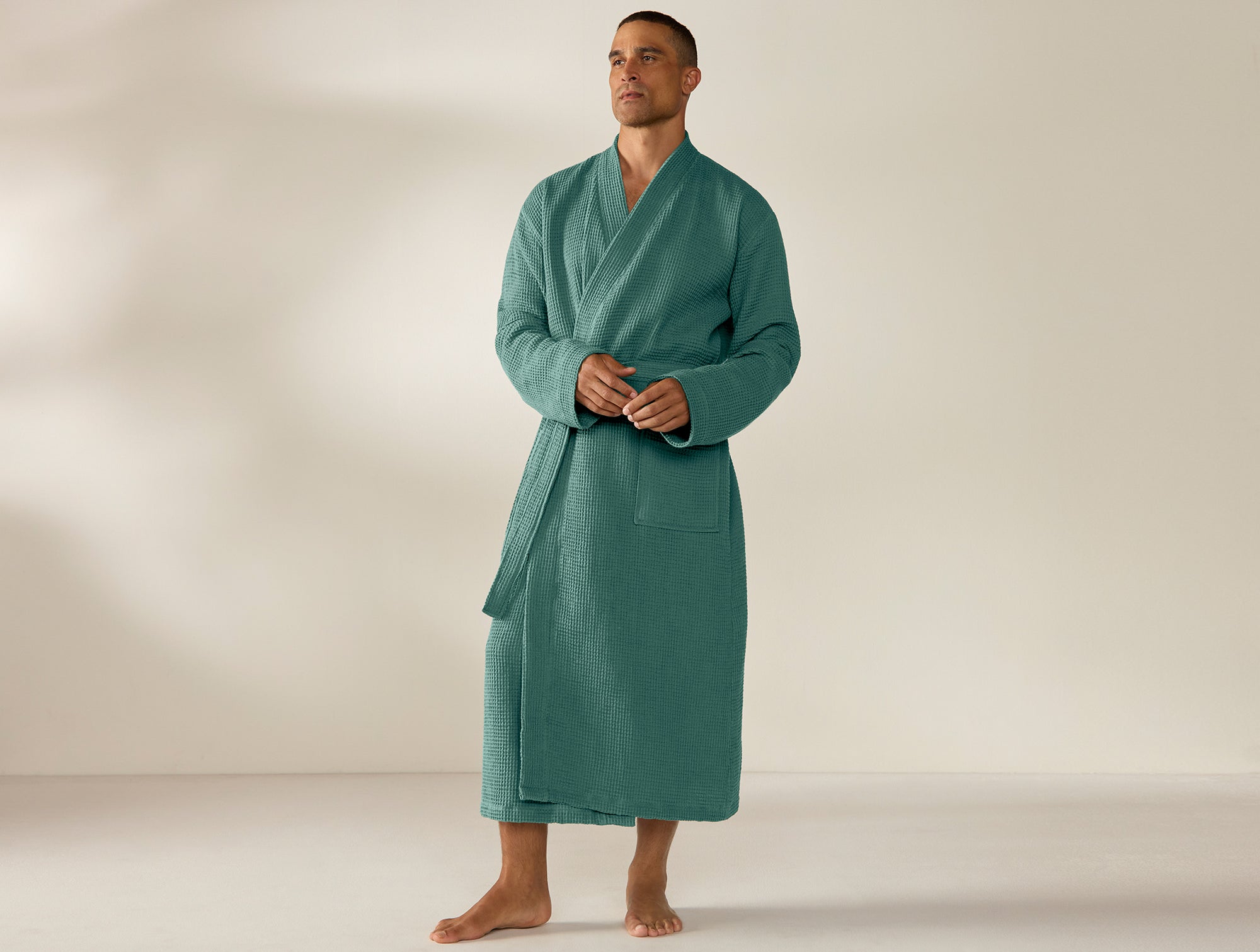 Unisex Organic Waffle Robe