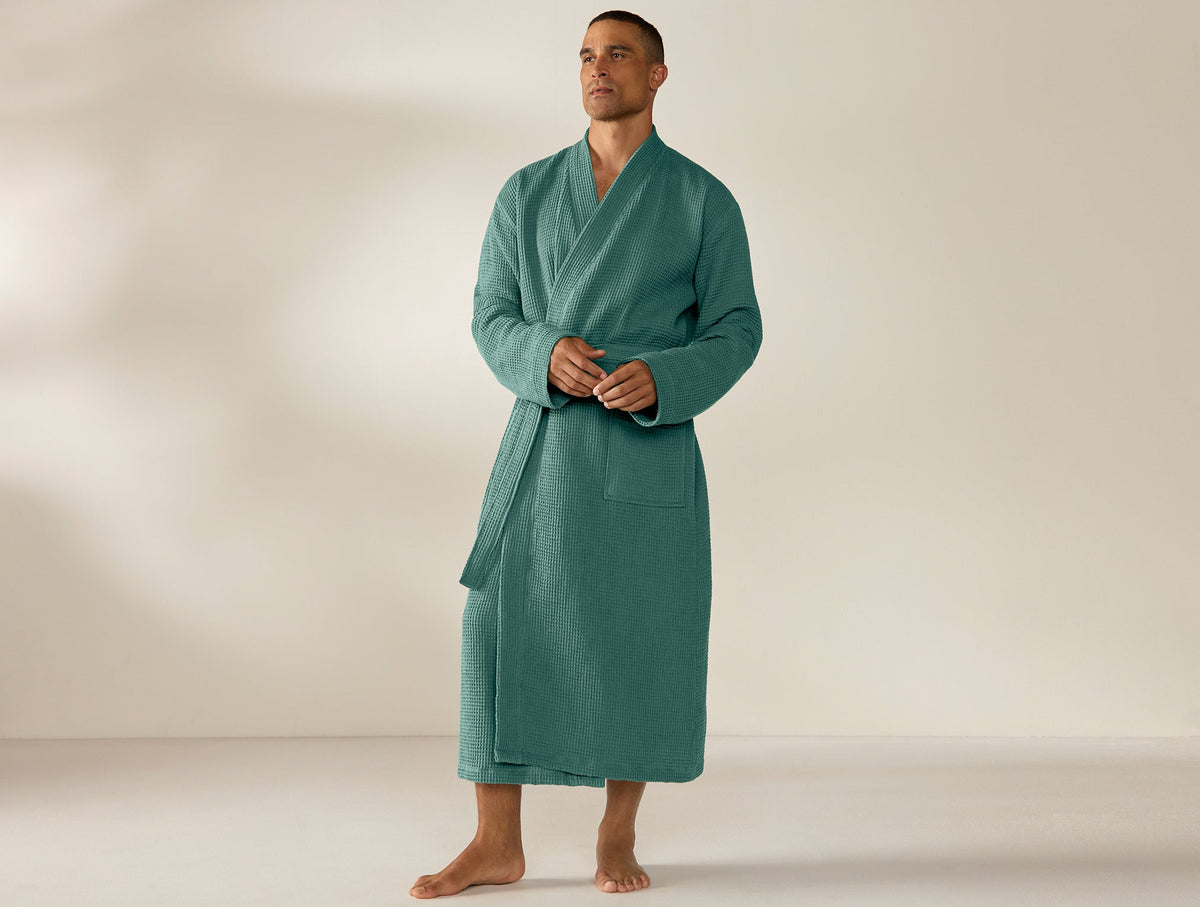 Unisex Organic Waffle Robe - Renewed