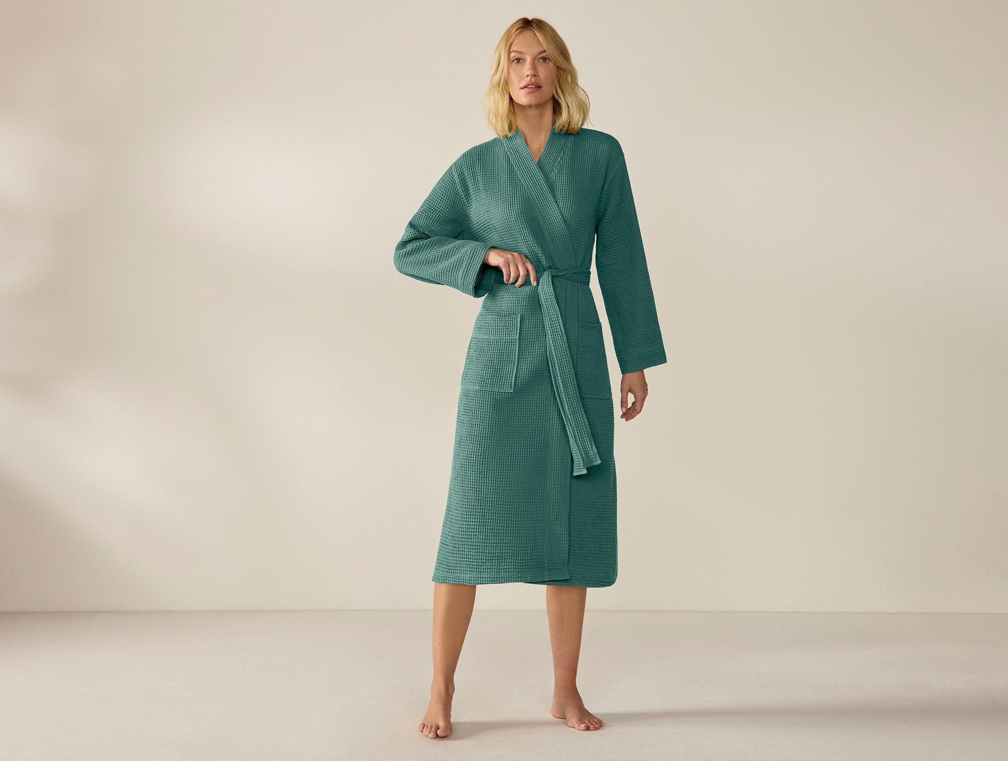Unisex Organic Waffle Robe
