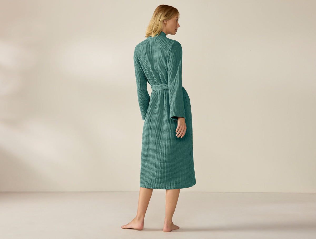 Unisex Organic Waffle Robe - Renewed