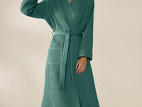 Unisex Organic Waffle Robe