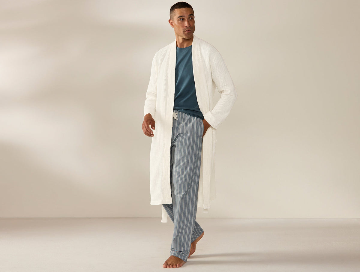 Unisex Organic Waffle Robe - Renewed
