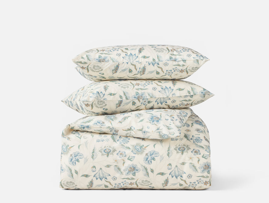 Viola Organic Print Duvet Set
