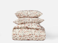 Viola Organic Print Duvet Set