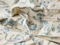 Viola Organic Print Duvet Cover - Coyuchi 