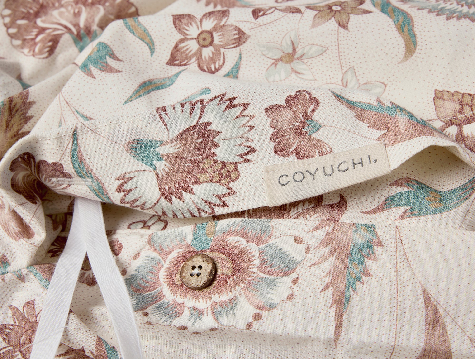 Viola Organic Print Duvet Cover - Coyuchi 