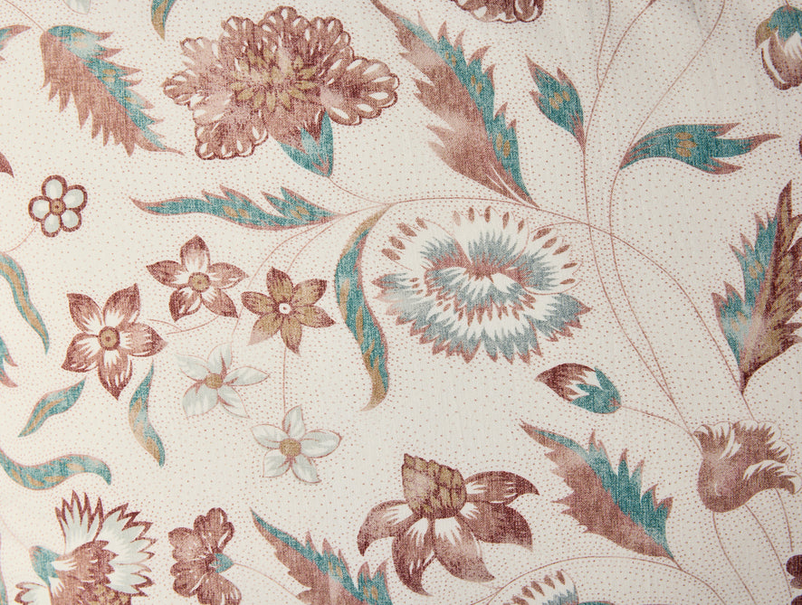 Viola Organic Print Sham - Coyuchi | Undyed w/Garnet
