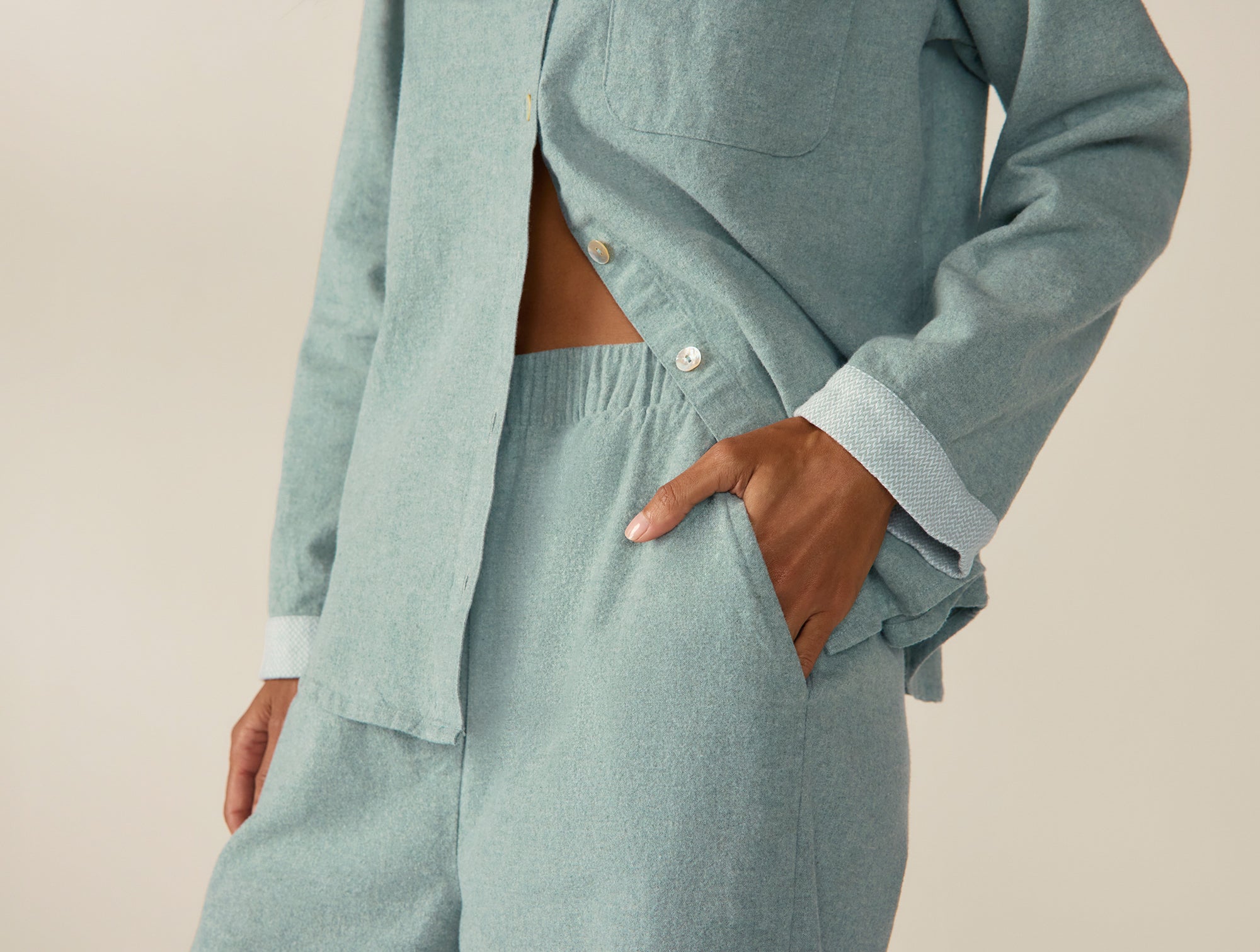 Women's Cloud Brushed Organic Flannel Pajama Set