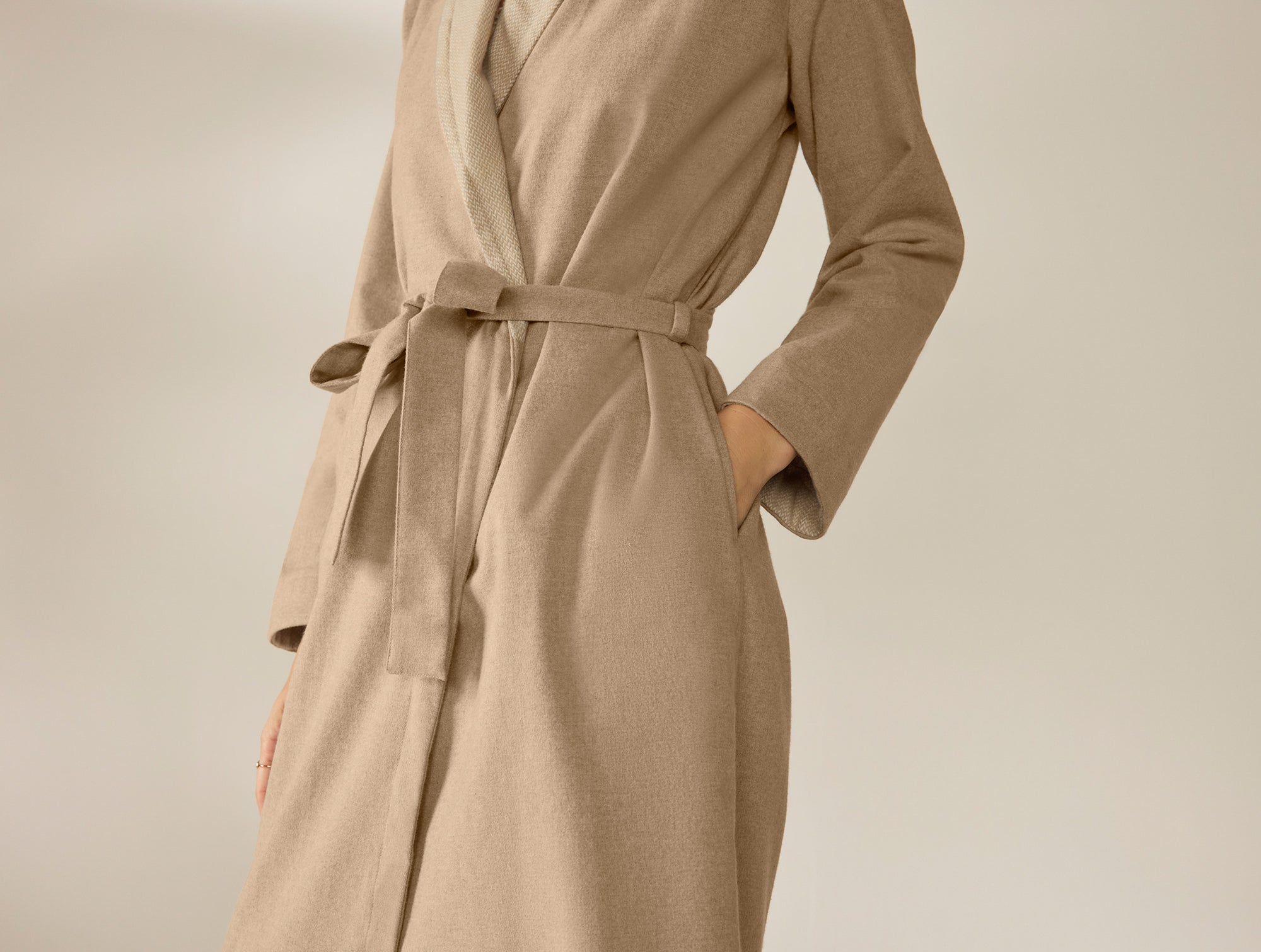 Women's Cloud Brushed Organic Flannel Robe