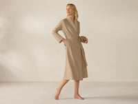 Women's Cloud Brushed Organic Flannel Robe - Renewed