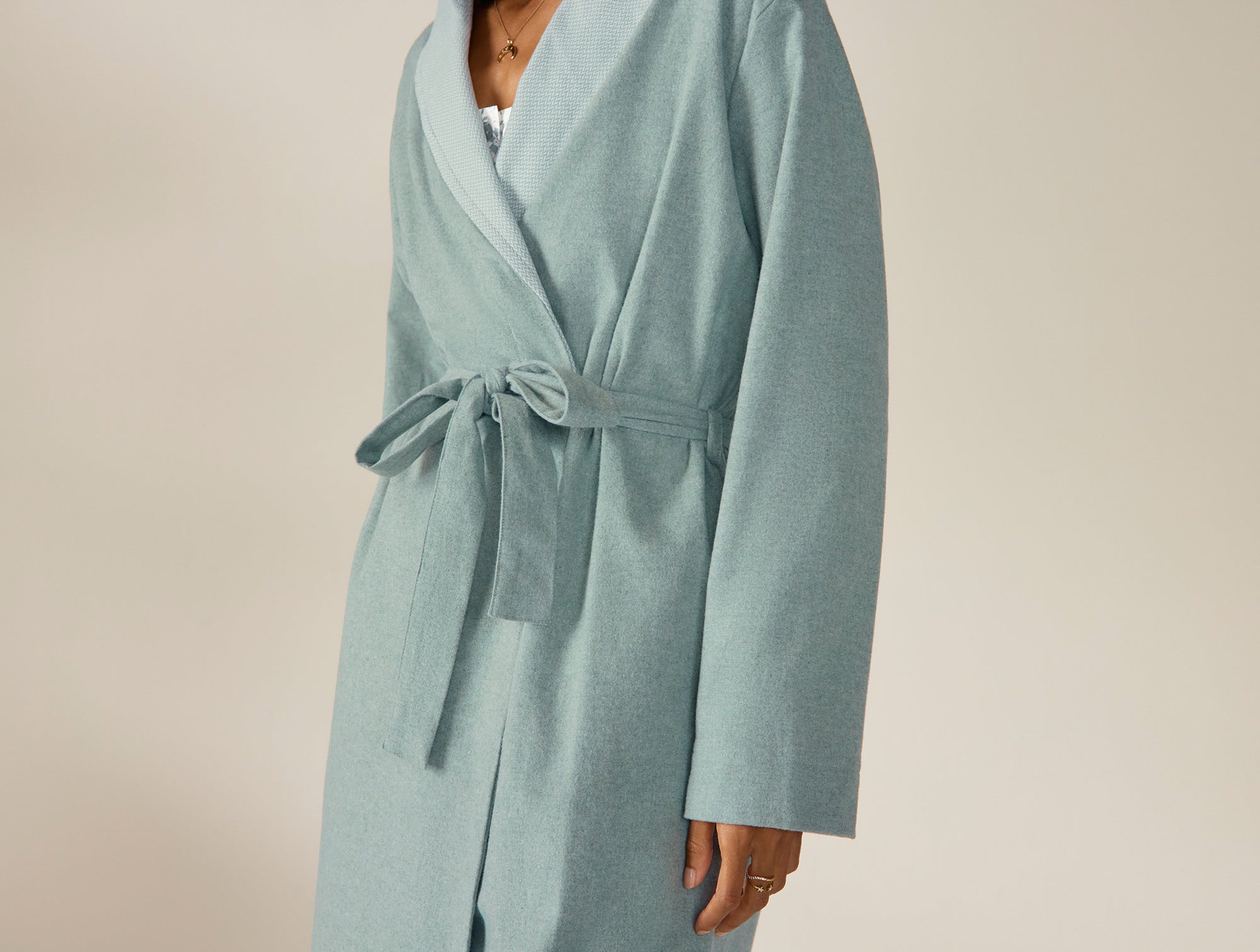 Women's Cloud Brushed Organic Flannel Robe