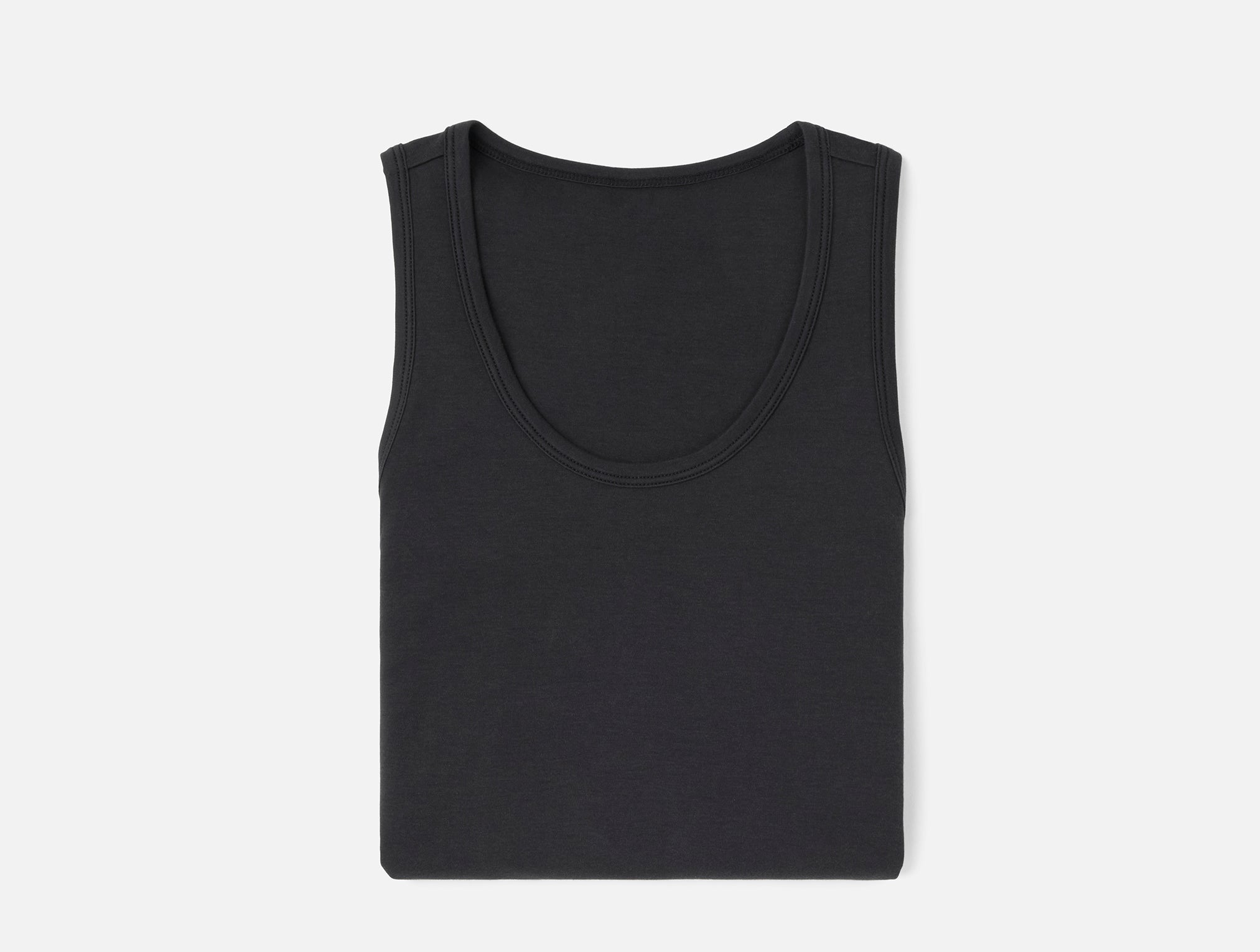 Paloma Knit Cropped Tank ブラック　フリーサイズ Women's Pima Organic Knit Tanktop | Coyuchi