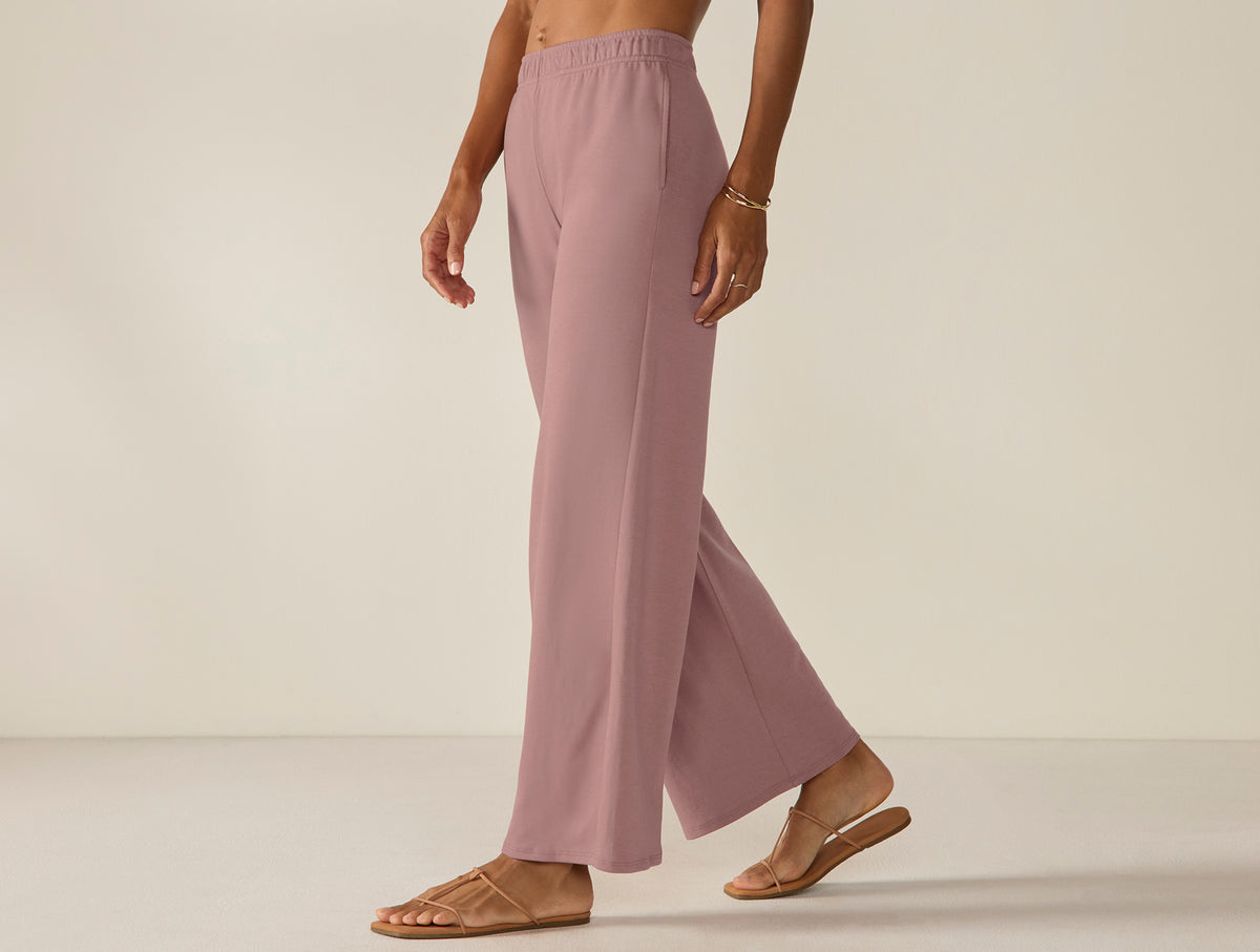 Women's Pima Organic Knit Wide Leg Pant - Renewed