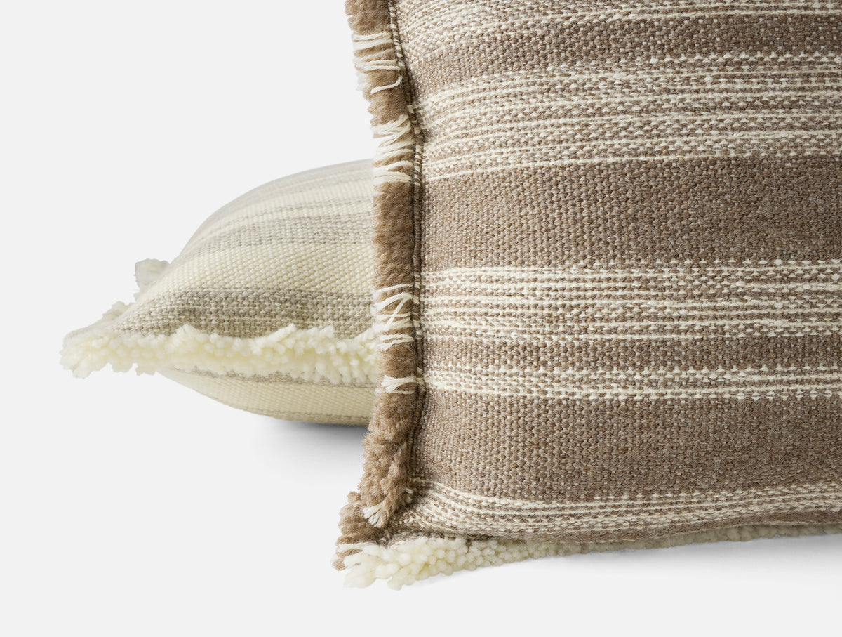 Alpaca Striped Decorative Throw Pillow Cover