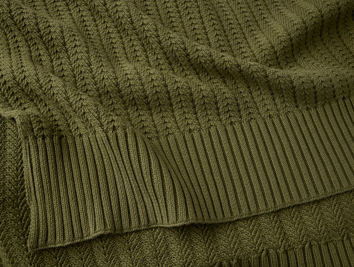 Casa Loma Organic Knit Throw
