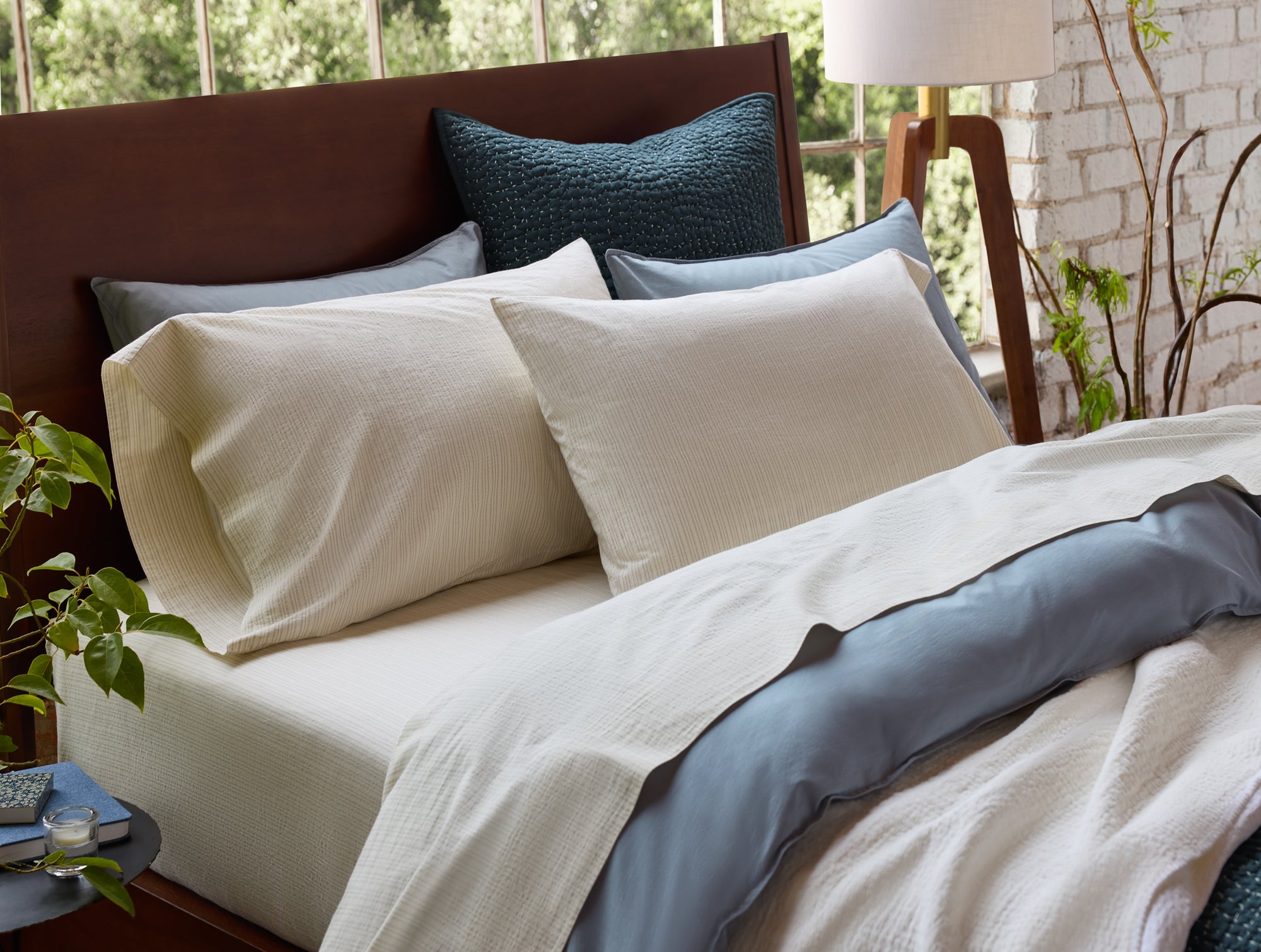 Organic Crinkled Percale™ Sheet Set