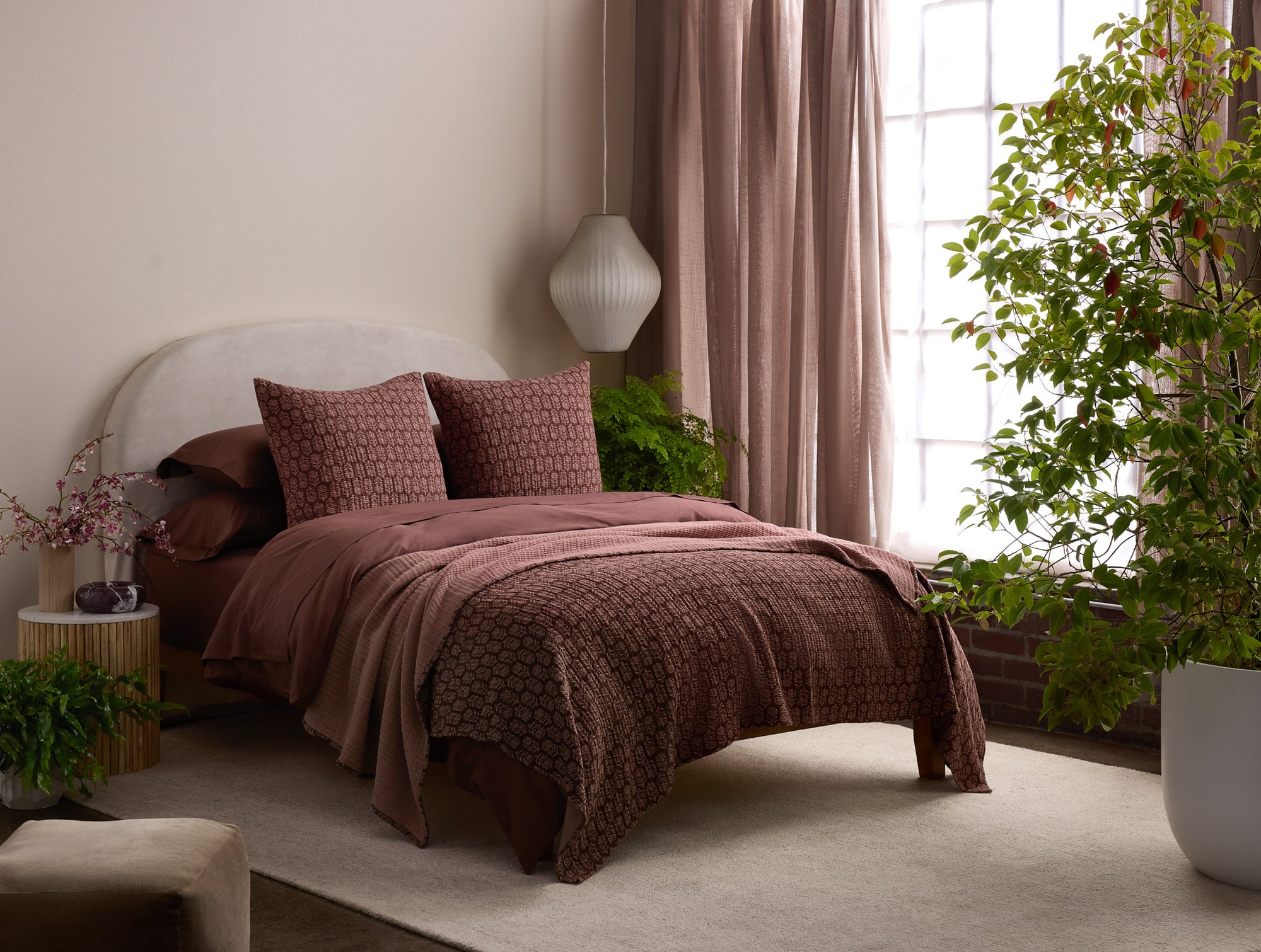 Mirada Organic Matelasse Throw