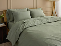 Organic Crinkled Percale™ Duvet Cover