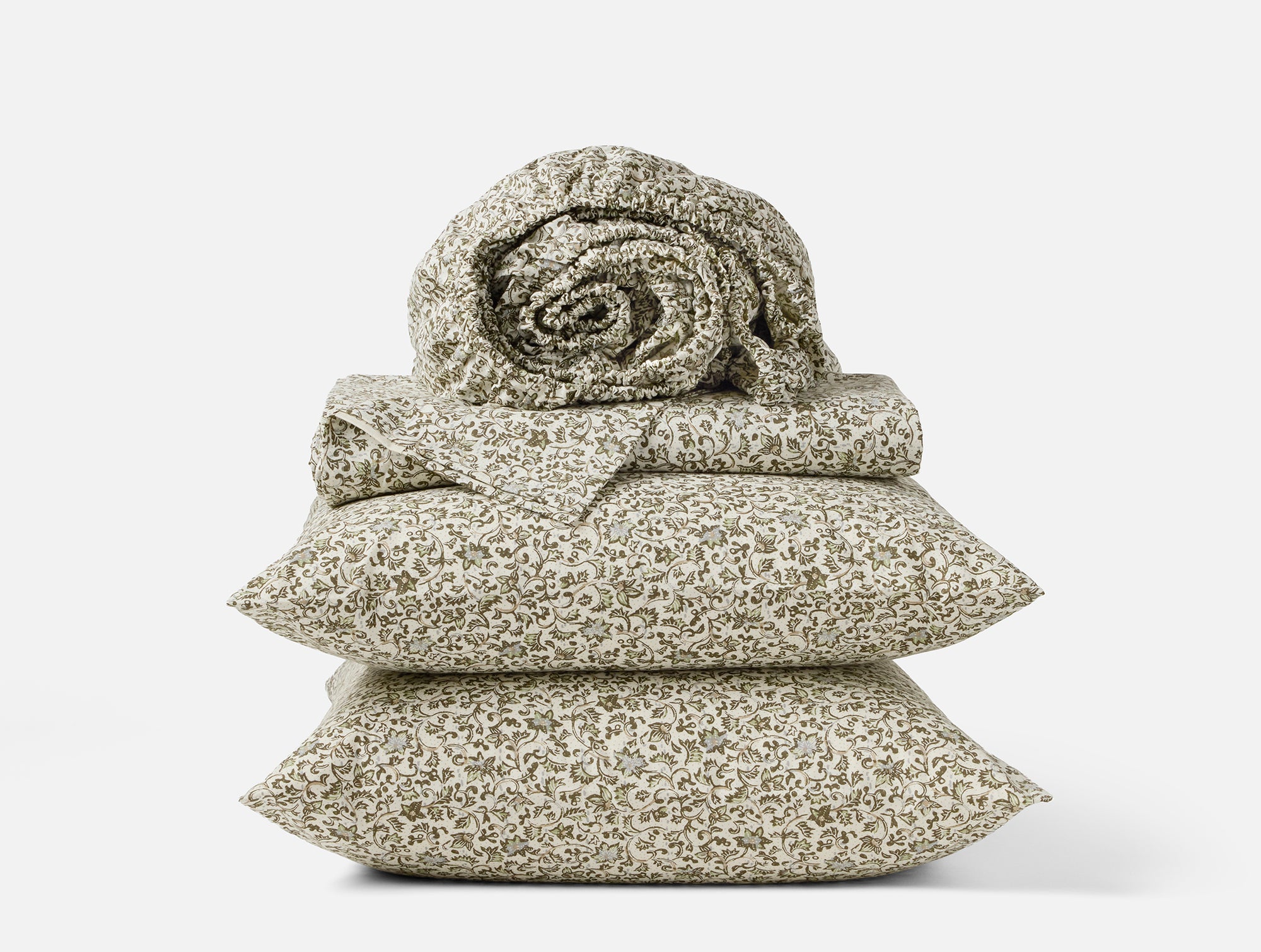 Organic Print Percale Sheet Set