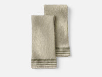 Organic Waffle Plaid Kitchen Towels, Set of 2