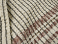 Organic Waffle Plaid Kitchen Towels, Set of 2