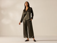 Selene Organic Silk Long Sleeve Pajama Set