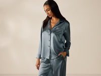Selene Organic Silk Long Sleeve Pajama Set