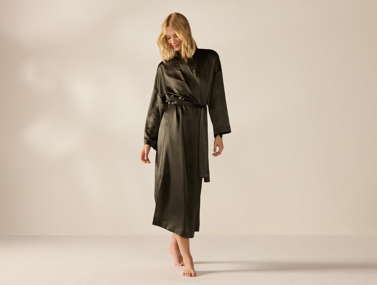 Selene Organic Silk Robe