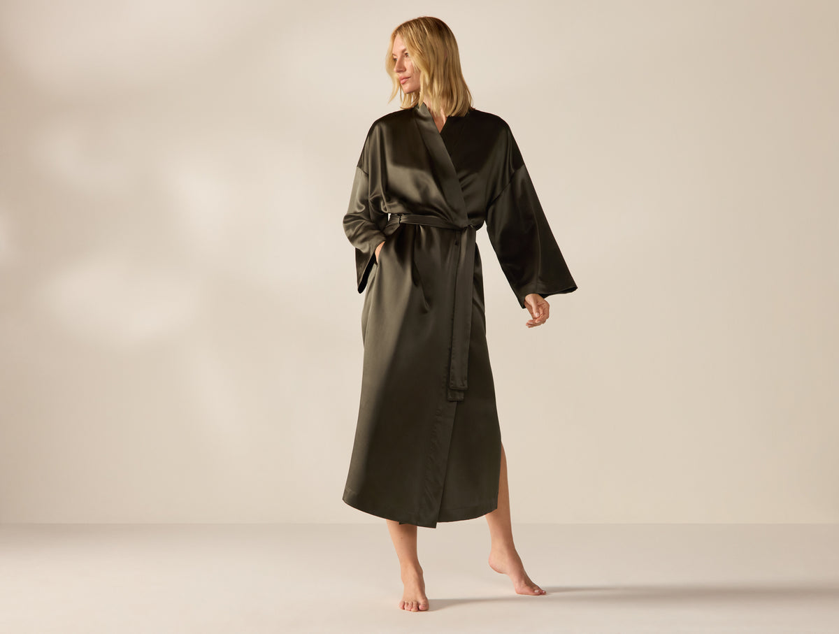 Selene Organic Silk Robe