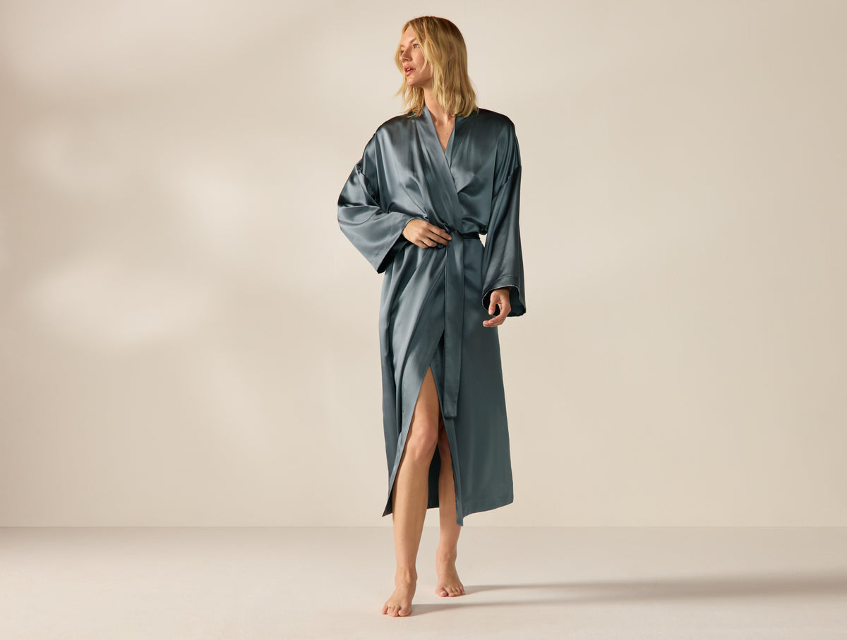 Selene Organic Silk Robe