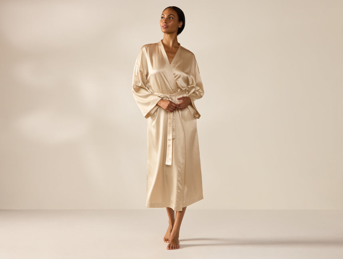 Selene Organic Silk Robe