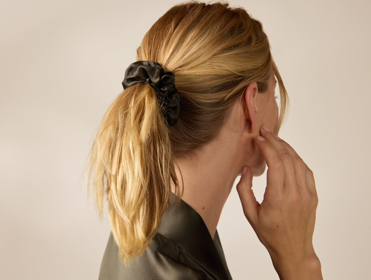 Selene Organic Silk Scrunchy, Set of 3