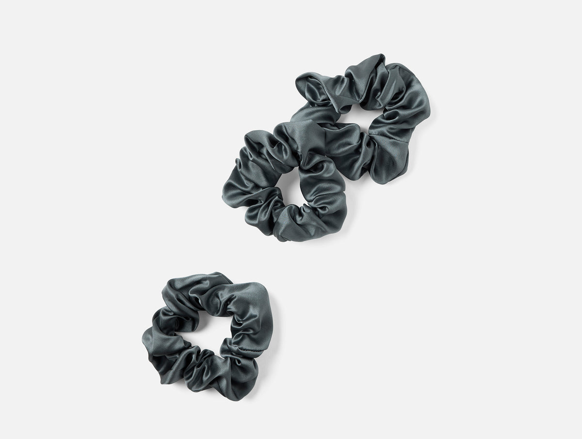 Selene Organic Silk Scrunchy, Set of 3