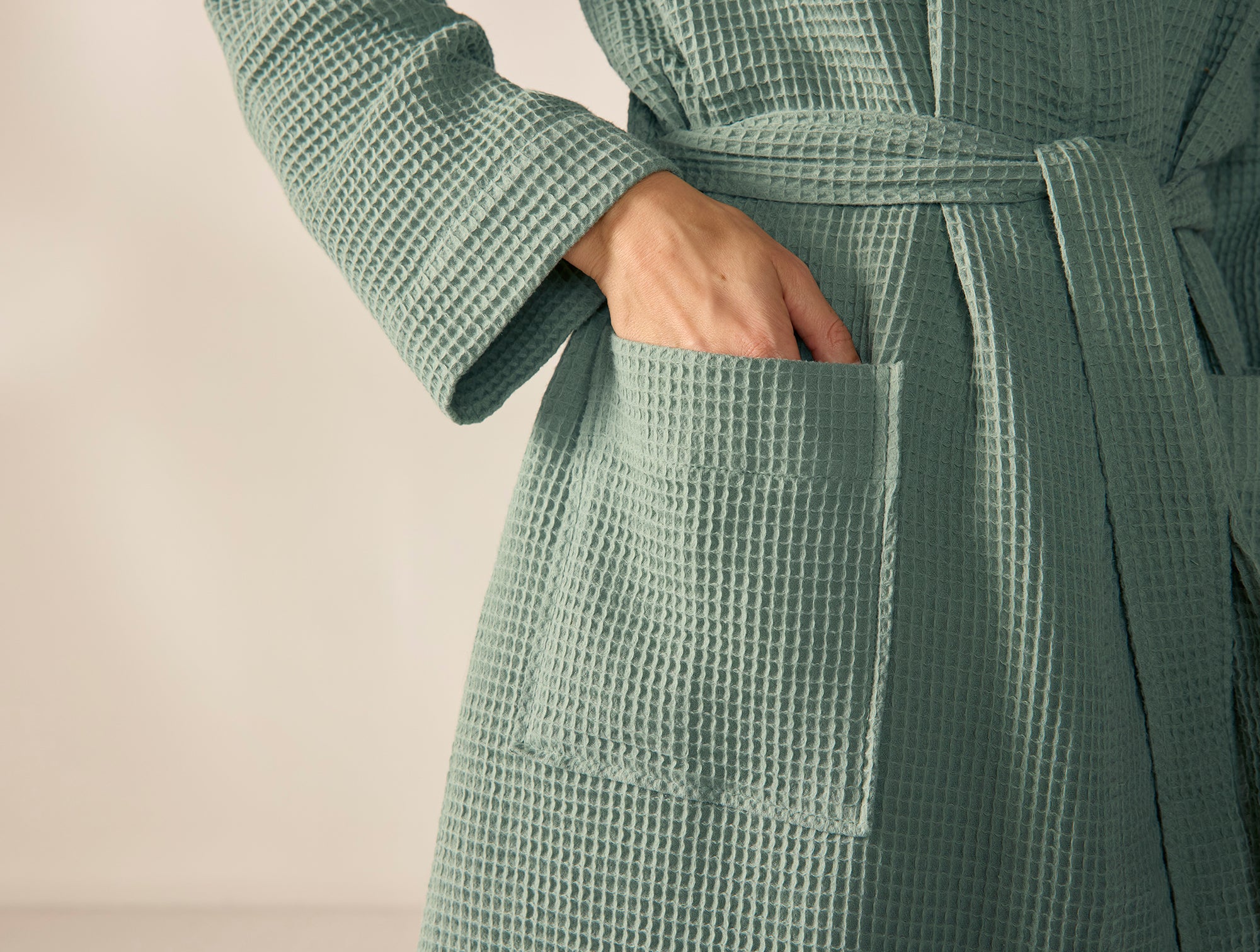 Unisex Organic Waffle Robe
