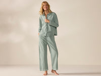 Women's Cloud Brushed Organic Flannel Long Sleeve Pajama Set