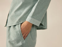 Women's Cloud Brushed Organic Flannel Long Sleeve Pajama Set