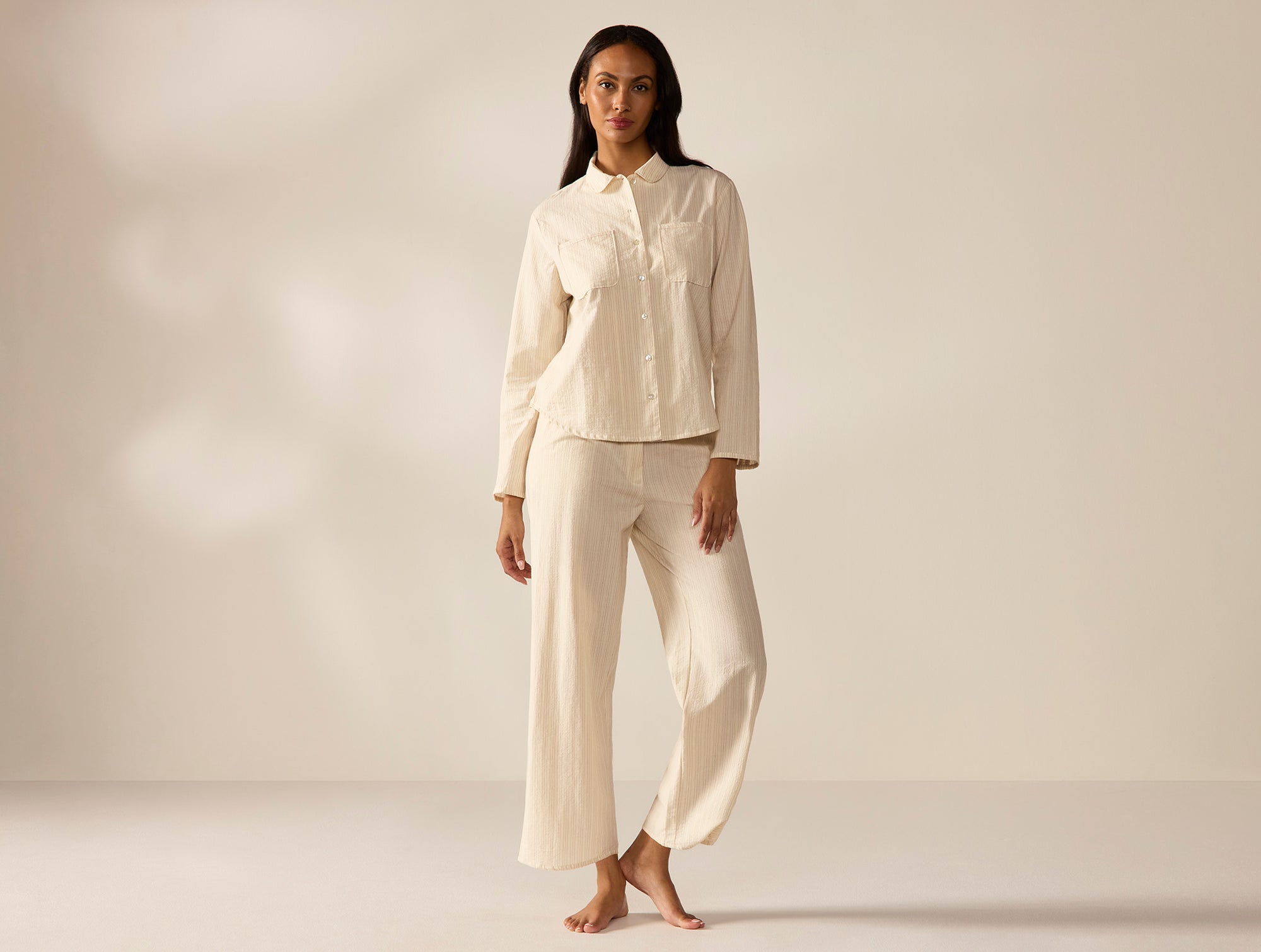 Women's Isla Organic Cotton Long Sleeve Pajama Set