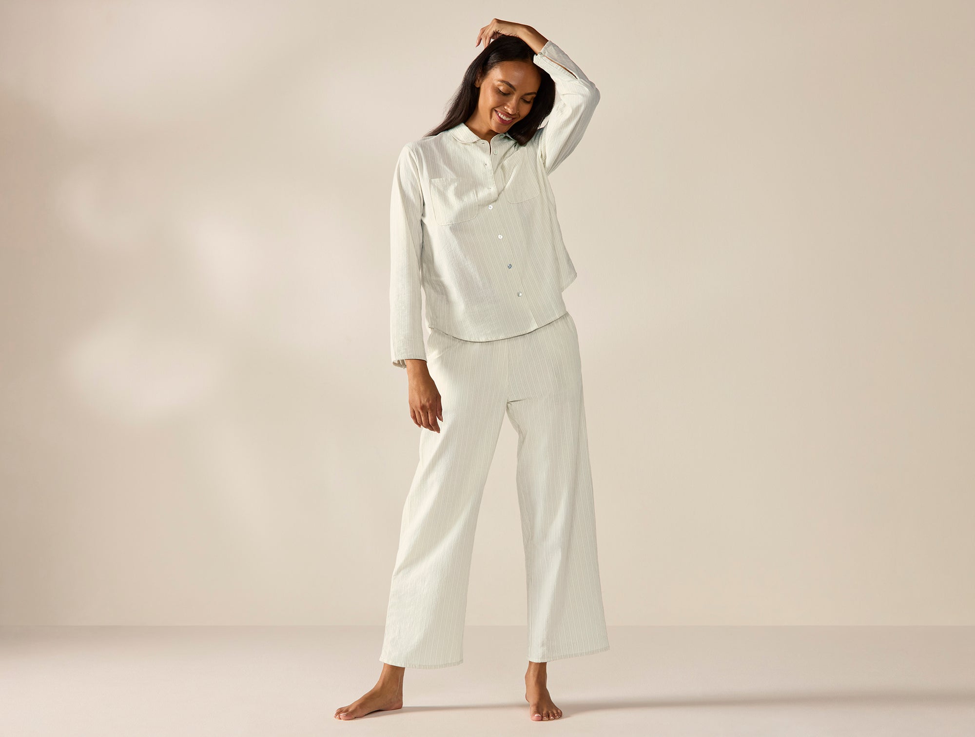 Women's Isla Organic Cotton Long Sleeve Pajama Set
