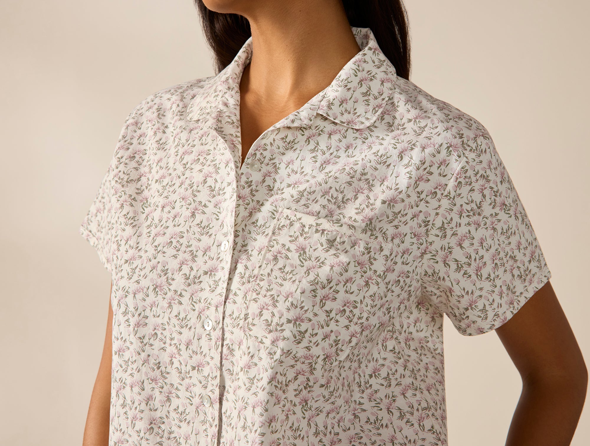 Women's Isla Organic Cotton Short Sleeve Pajama Set