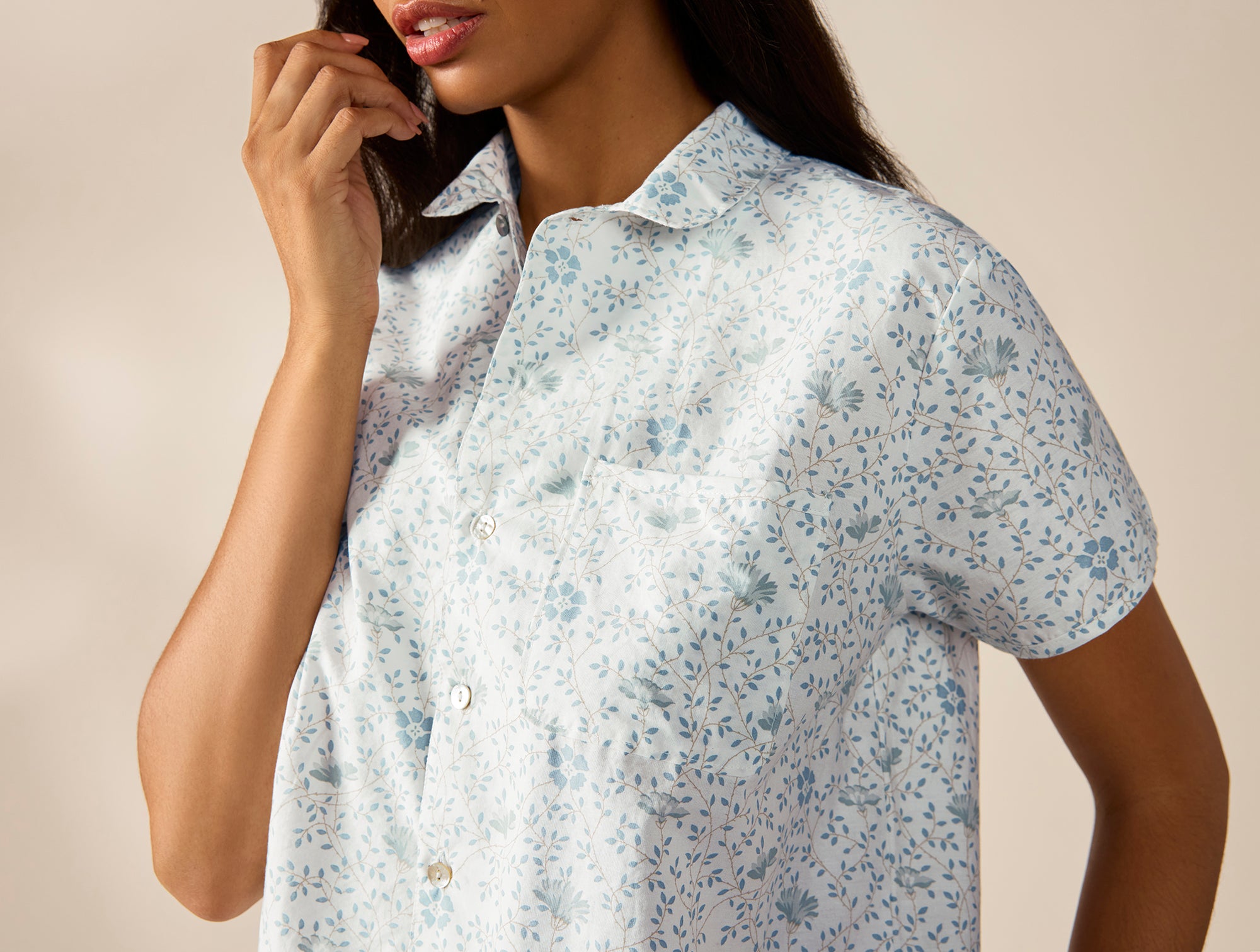 Women's Isla Organic Cotton Short Sleeve Pajama Set