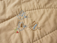 Woodland Organic Embroidered Toddler Quilt