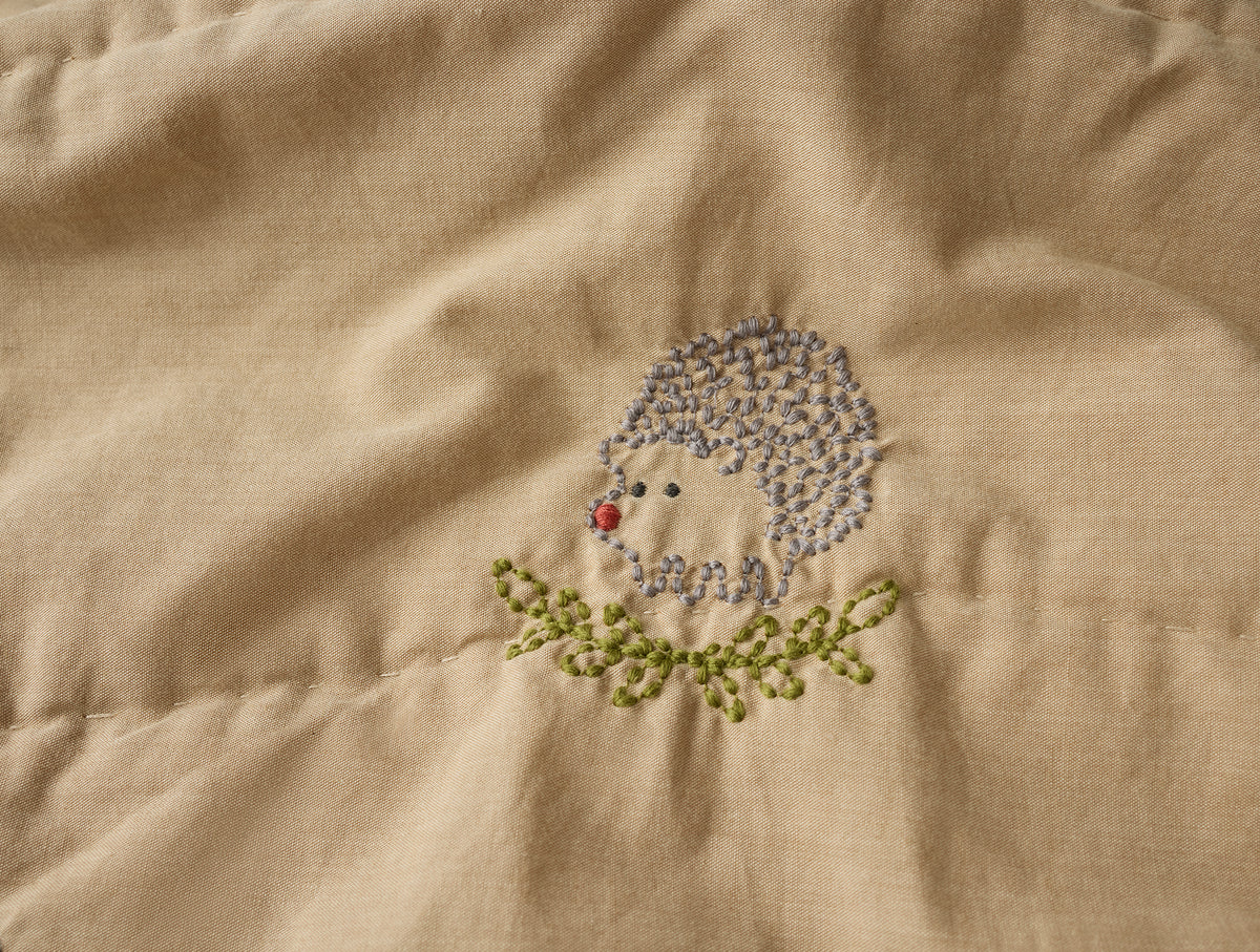 Woodland Organic Embroidered Toddler Quilt
