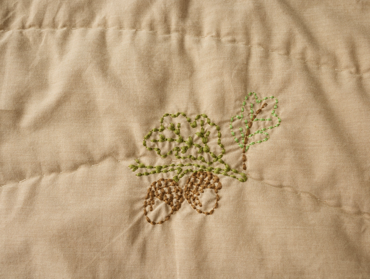 Woodland Organic Embroidered Toddler Quilt