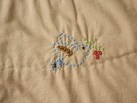 Woodland Organic Embroidered Toddler Quilt