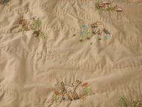 Woodland Organic Embroidered Toddler Quilt