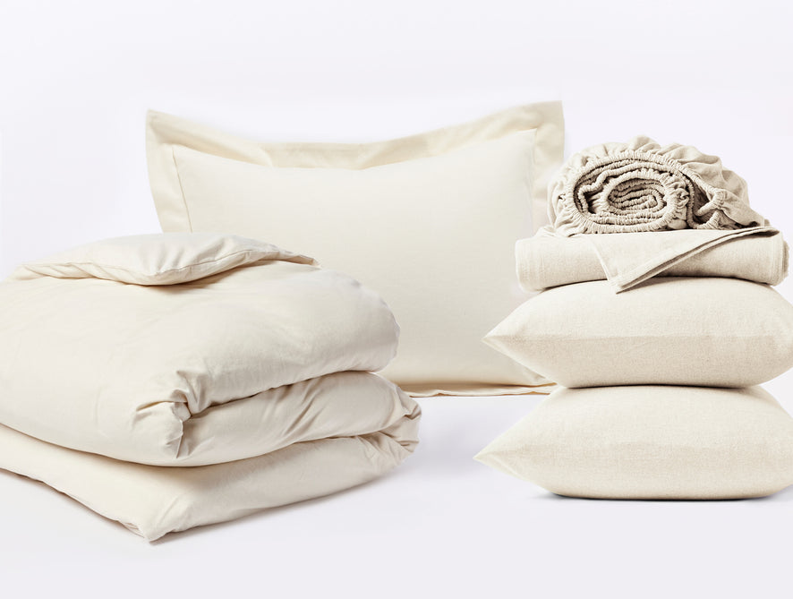 Cloud Brushed™ Organic Flannel Bedding Set in King