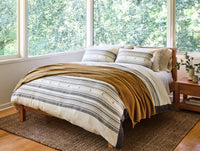 Coyuchi + Rejuvenation Inyo Organic Dobby Duvet Cover - Renewed