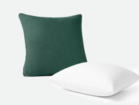 Linea Organic Knit Decorative Pillow Cover + Pillow Insert Set