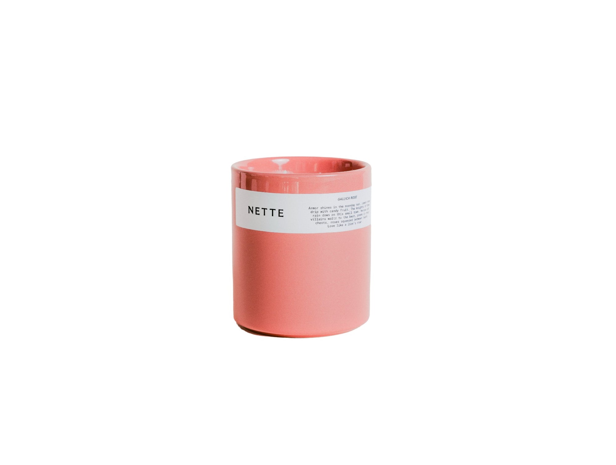 Nette Gallica Rose Ceramic Candle 11 oz. - Coyuchi 